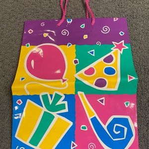 Vintage 1997 Crystal Creative Birthday Gift Bag Balloon Hat 10” x 12.5” x 4.25”